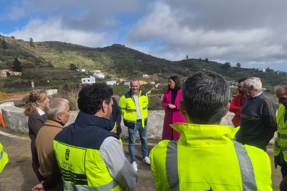 Visitas a las obras de emergencia en Ari&ntilde;ez | Maspalomas Ahora